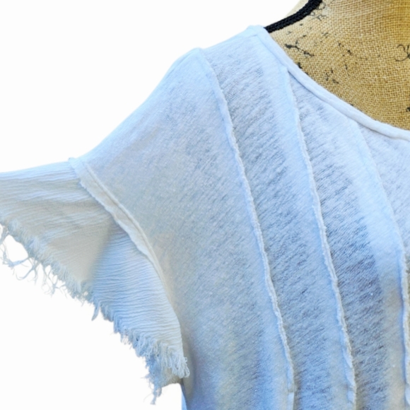 We The Free White Tie-Front Terra Tee - Picture 5 of 7